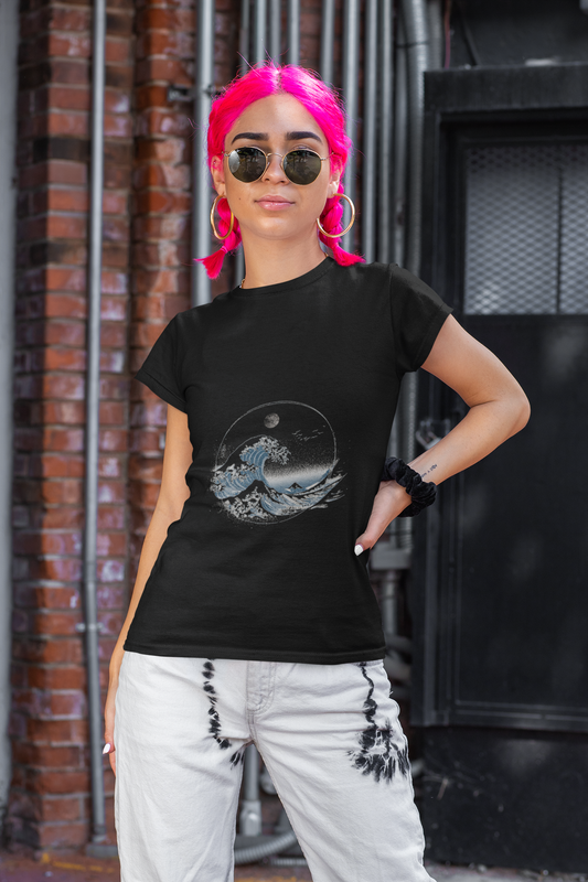 Modeez Organic Damen Shirt – „Flow of Freedom“ | Premium Streetwear